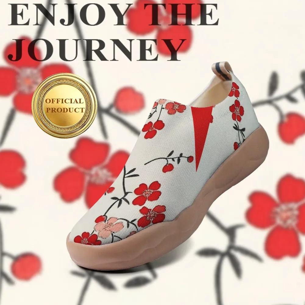 Women's Slip Ons Lightweight Flats Sneakers Walking Casual Loafers Art Painted Travel Shoes