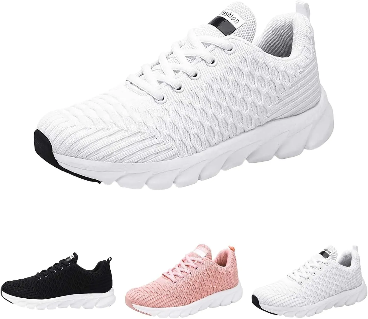 Womens Sneakers Womens Running Shoes Women's White Fashion Sneakers Comfortable & Lightweight Women's Loafers & Slip-Ons Black Sneakers for Women