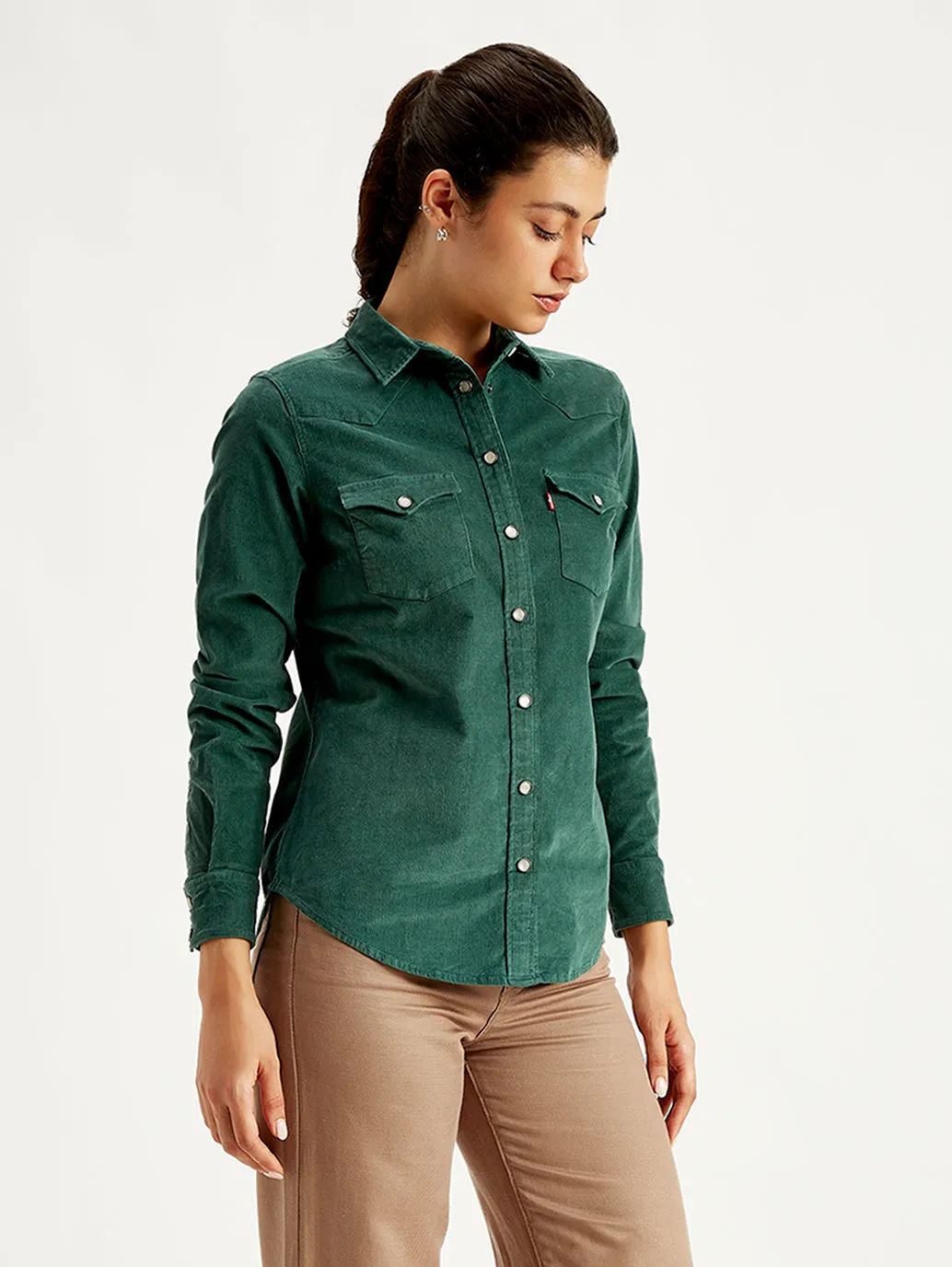 Women's Solid Regular Fit Shirt