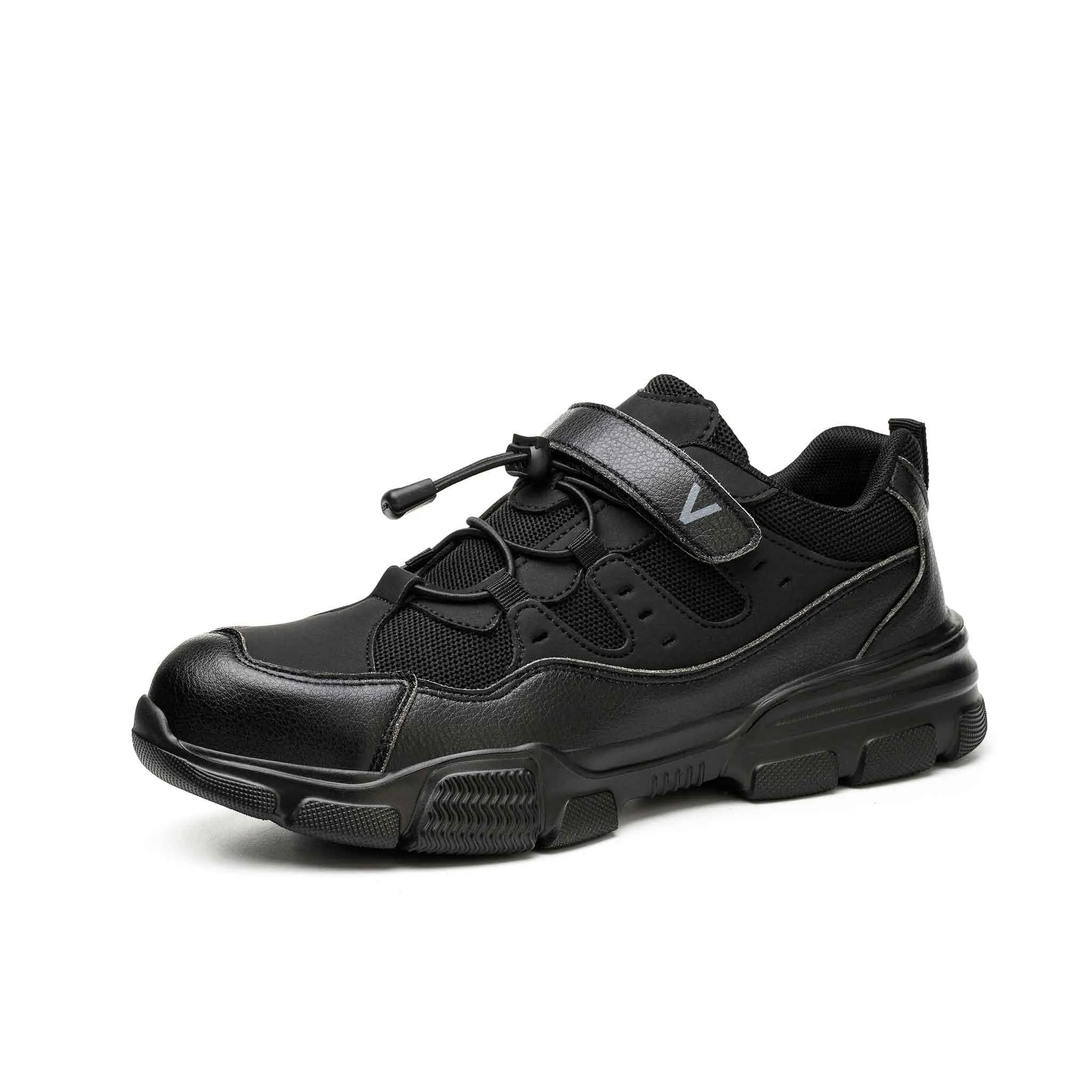 Women's Steel Toe Easy-Tie Shoes - Adjustable Velcro | B265