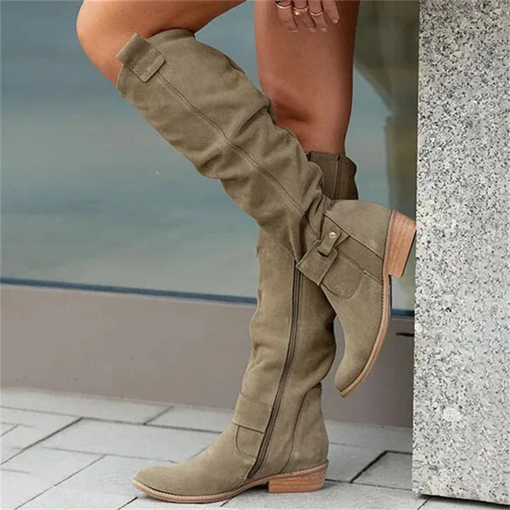 Women's Suede Over-The-Knee Boots | Ideal for Autumn/Winter
