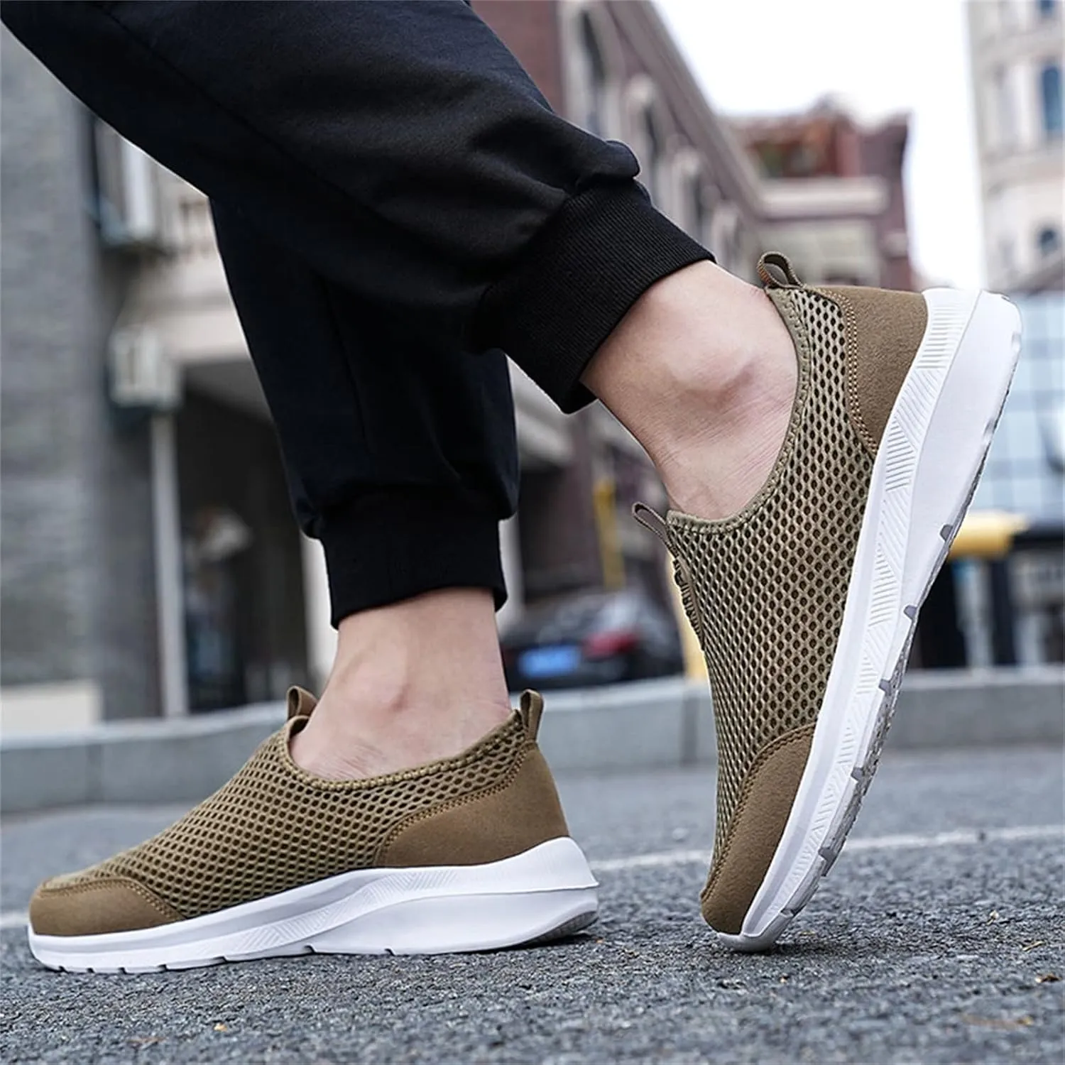 Women's Walking Shoes Cushion Comfortable Breeze Shoes Womens Tennis Shoes Slip On Business Casual Shoes Black Sneakers Steel Toe Tennis Shoe Casual Loafers