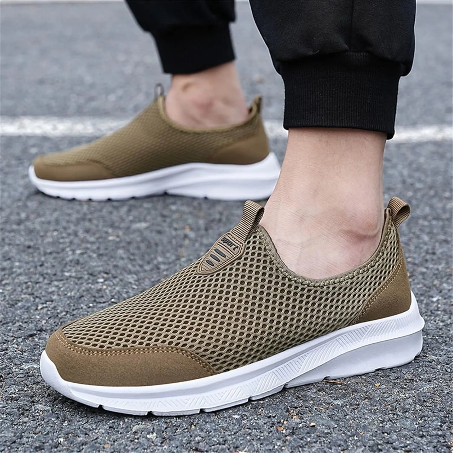 Women's Walking Shoes Cushion Comfortable Breeze Shoes Womens Tennis Shoes Slip On Business Casual Shoes Black Sneakers Steel Toe Tennis Shoe Casual Loafers