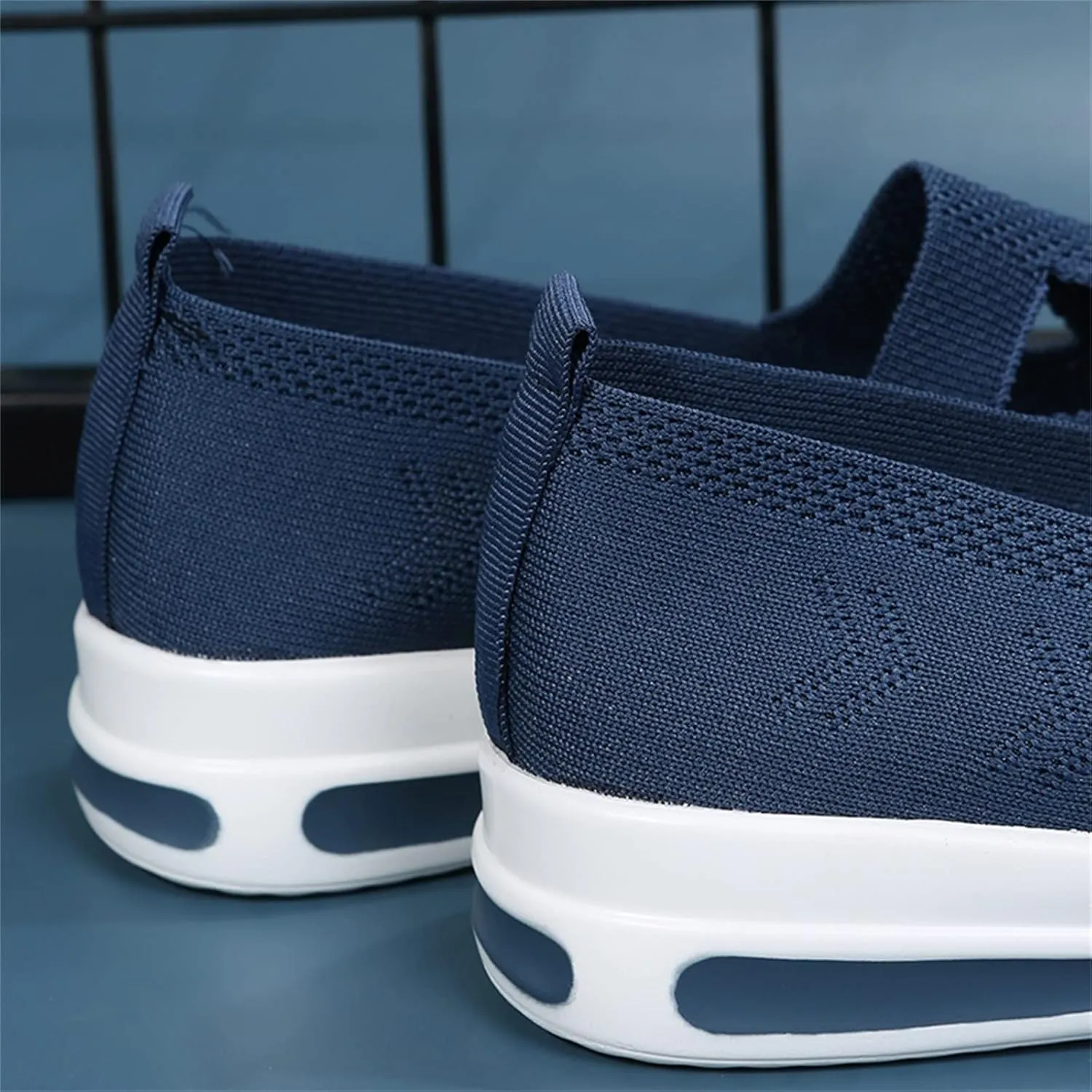 Womens Walking Shoes Sock Sneakers Knit Upper Non Slip Shoes Breathable Lightweight Mesh Platform Athletic Shoes