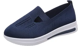 Womens Walking Shoes Sock Sneakers Knit Upper Non Slip Shoes Breathable Lightweight Mesh Platform Athletic Shoes