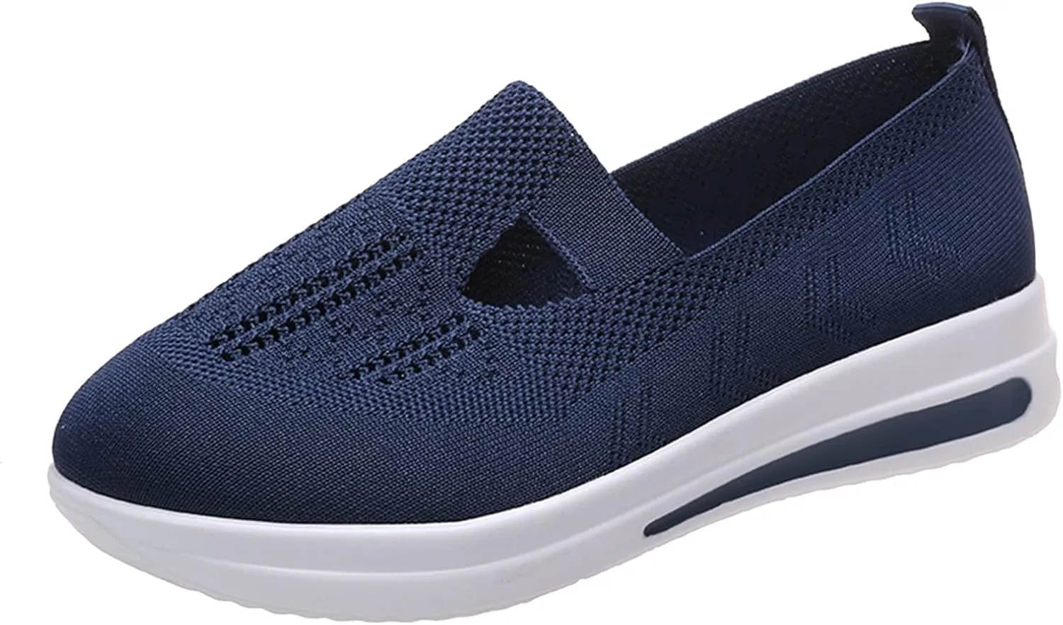 Womens Walking Shoes Sock Sneakers Knit Upper Non Slip Shoes Breathable Lightweight Mesh Platform Athletic Shoes