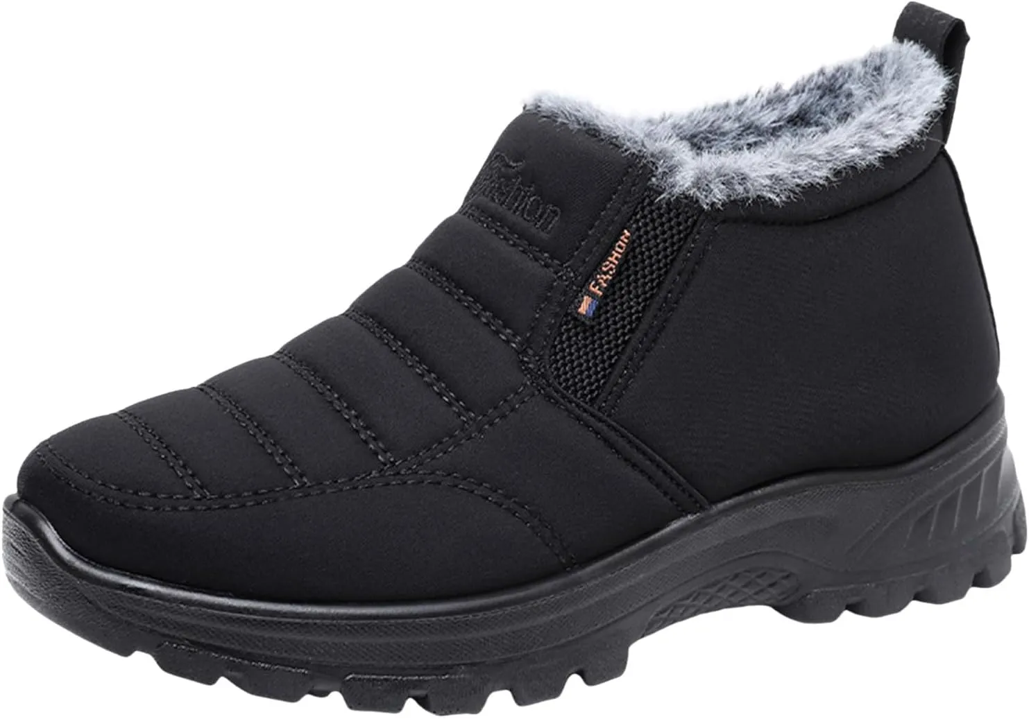 Women's Waterproof Winter Snow Boots Lightweight Warm Faux Fur Lined Mid-Calf Booties Lightweight Winter Warm Thermal