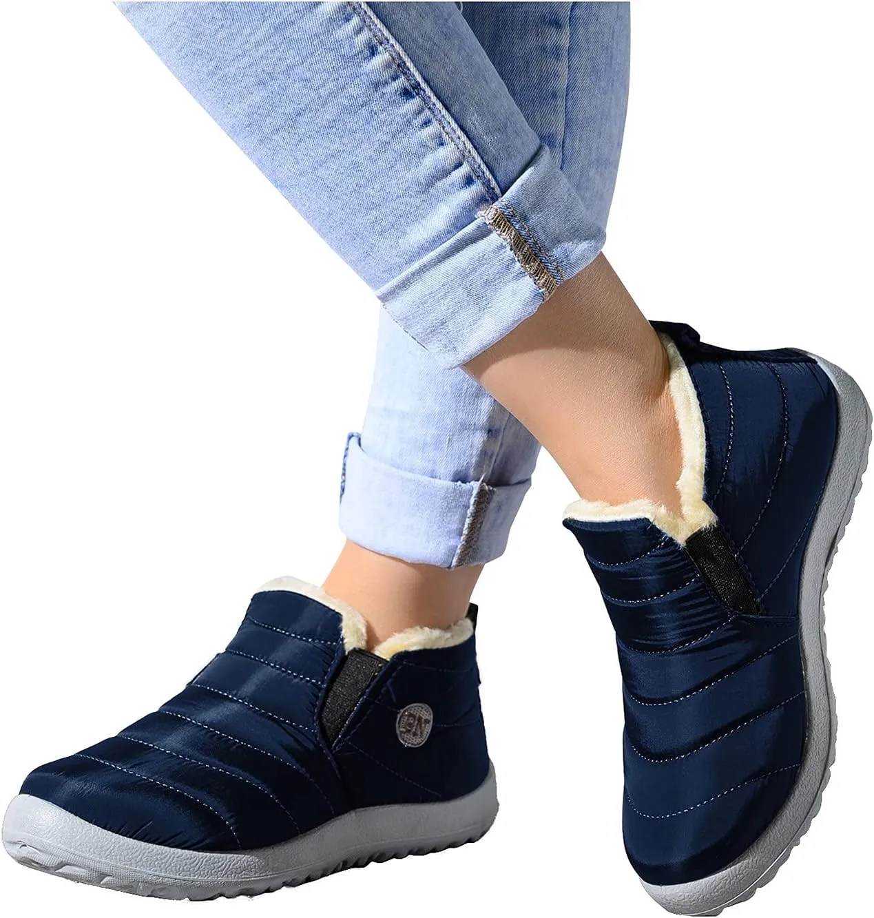 Women's Winter Boots Waterproof Snow Boots Platform Insulated Fur Boots Outdoor Work Boots Womens Work Boots