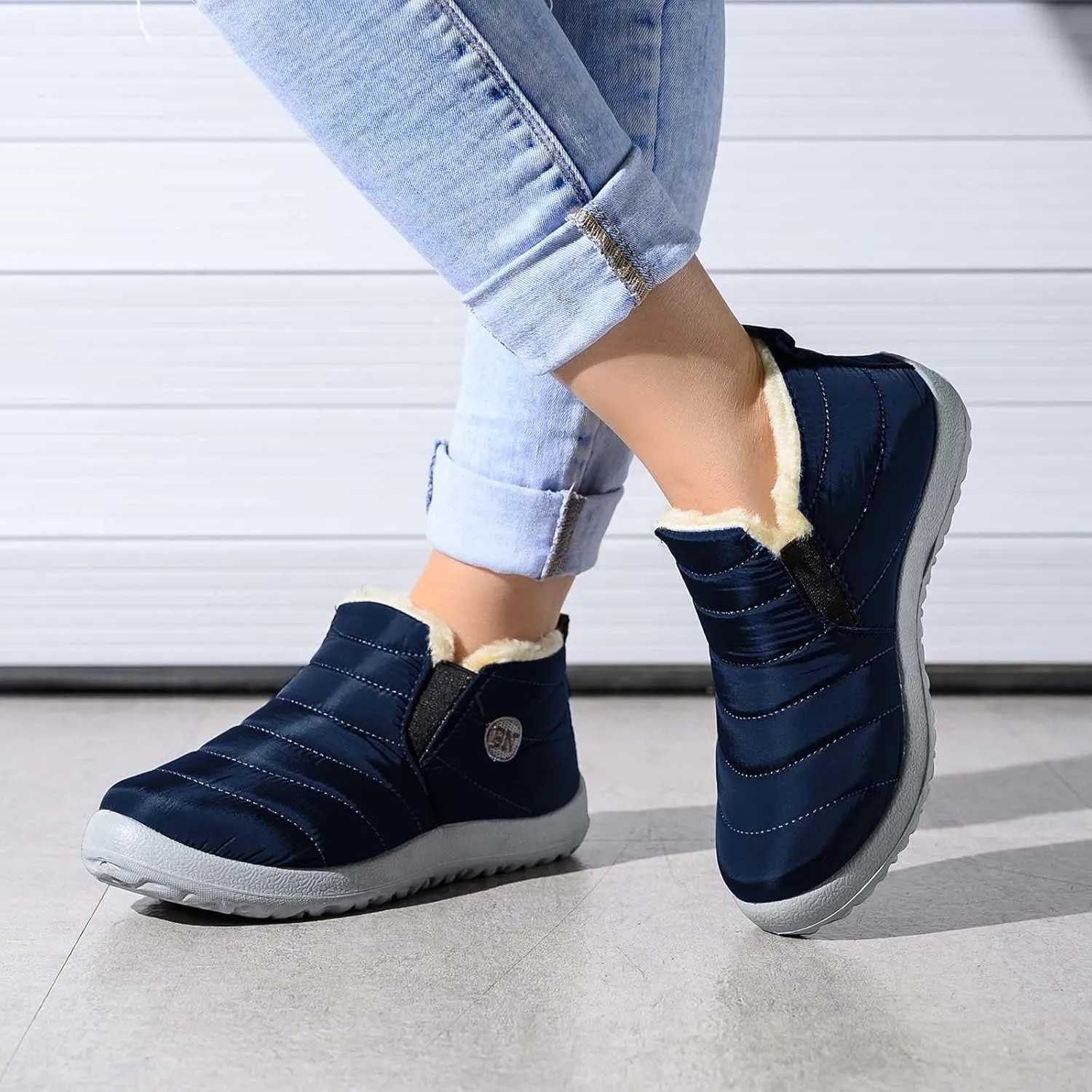 Women's Winter Boots Waterproof Snow Boots Platform Insulated Fur Boots Outdoor Work Boots Womens Work Boots
