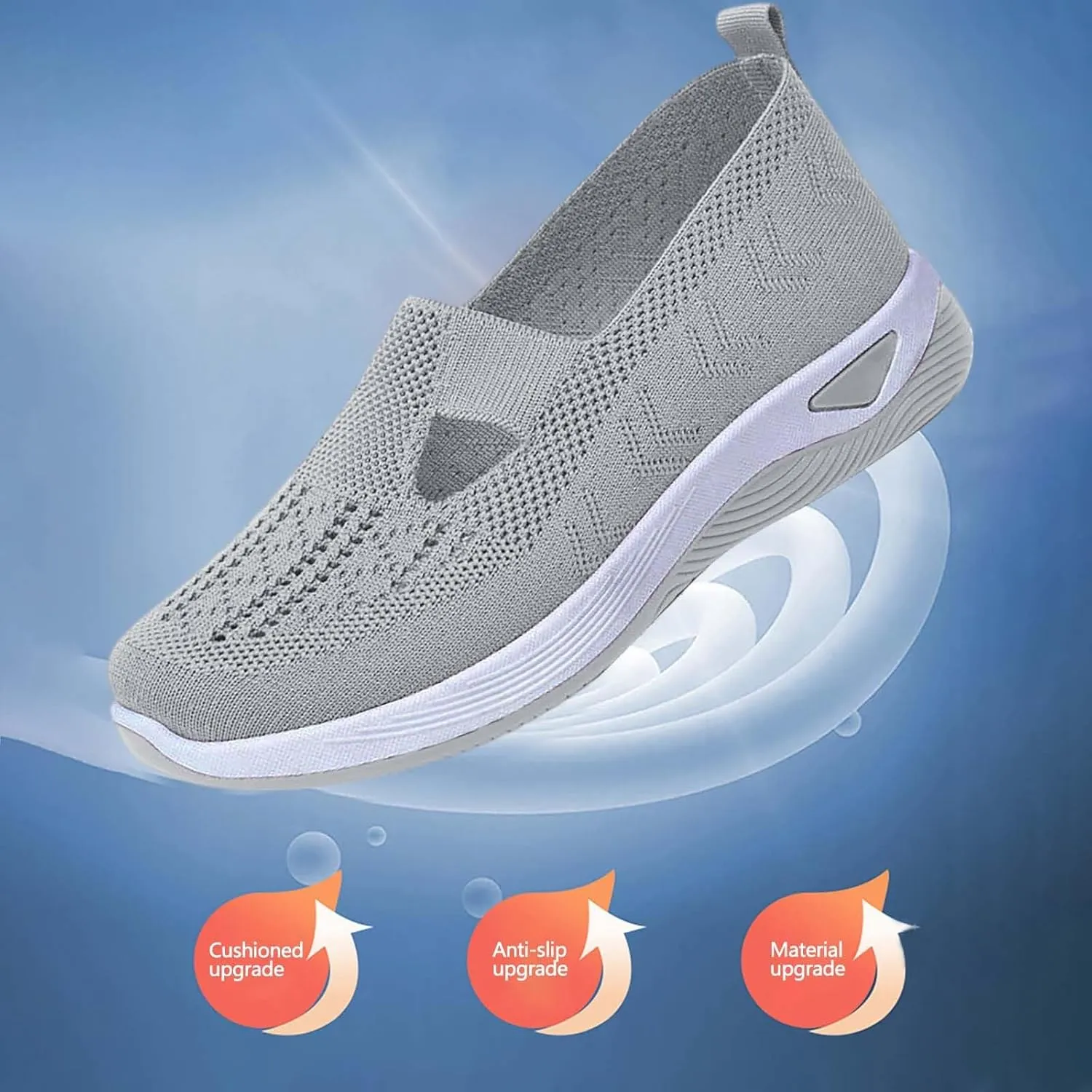 Women's Woven Orthopedic Breathable Soft Shoes Mens Casual Shoes Arch Support Casual Shoes for Fall Waterproof Sneakers Waterproof Tennis Shoe Loafers Dress Shoe