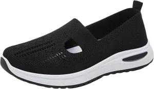 Women's Woven Orthopedic Breathable Soft Shoes Running Shoes for Women Winter Business Casual Shoes Fashion Sneakers 2025 Waterproof Tennis Shoe Casual Loafers