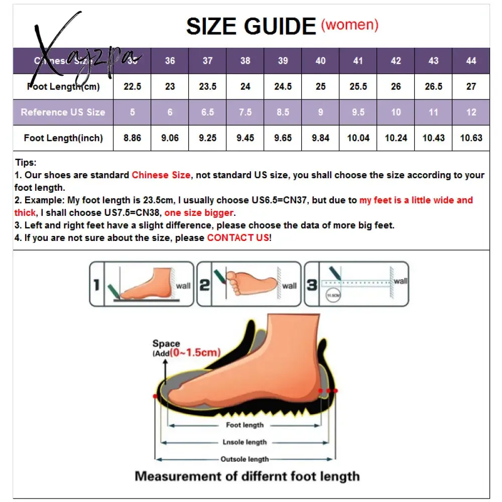 Xajzpa - Autumn Women Chunky Sneakers New Design Colorful Woman Shoes Thick Sole Fashion Girls Platform Sneakers Ladies Sport Shoes
