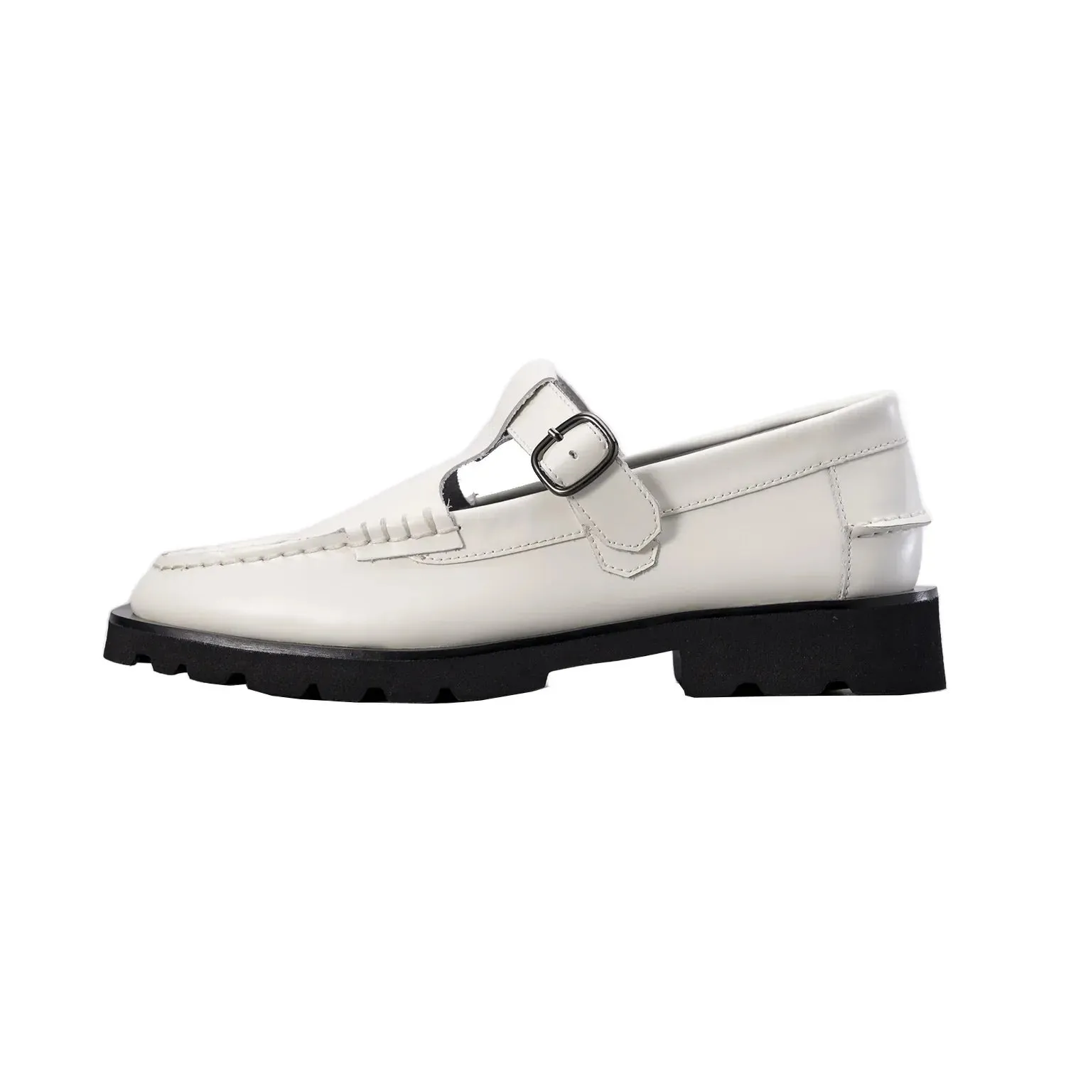xakxx Vintage Leather Woven Mary Jane Shoes for Women Female Sneakers Ladies on Offer