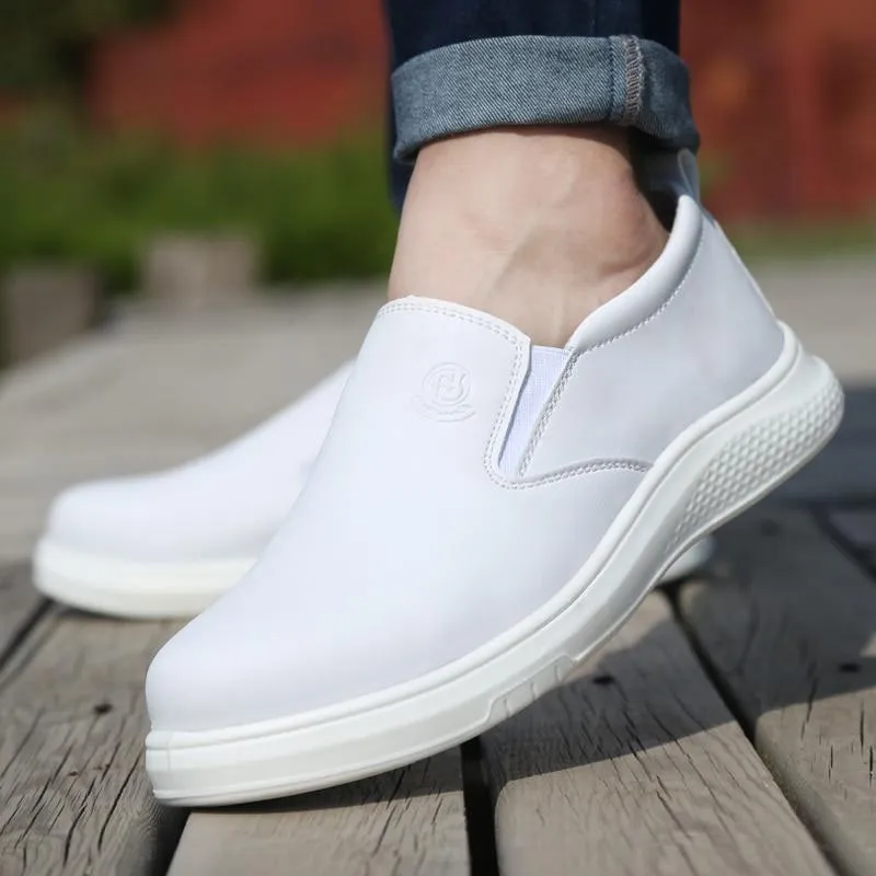 Yogi White Cushion Safety Steel Toe Shoes