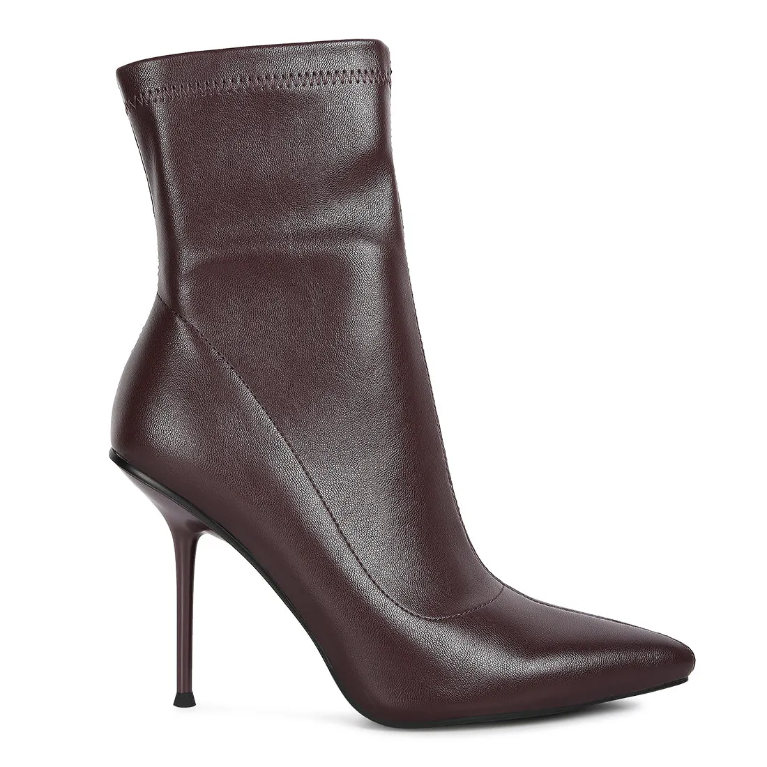 Yolo High Pointed Heeled Ankle Boot