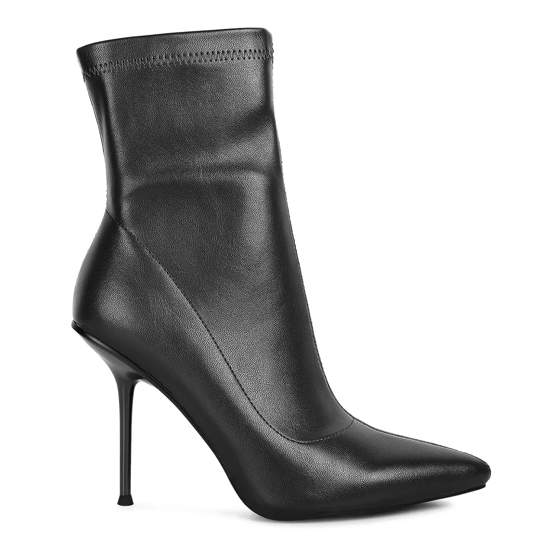 Yolo High Pointed Heeled Ankle Boot