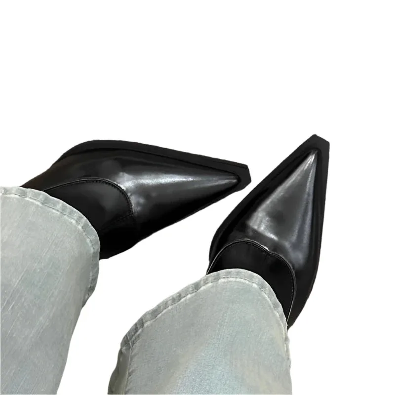 ZORA | Pointed Toe Eco-Leather Booties